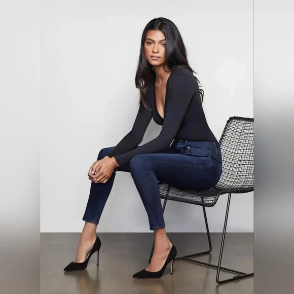 Good American - Good Legs High Rise Jeans in Blue089 Sz14/32 - Picture 4 of 16